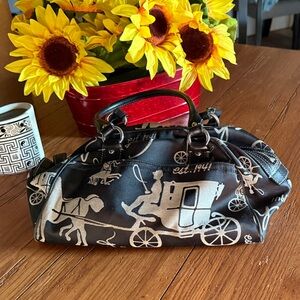 Coach Black and White Shoulder Bag